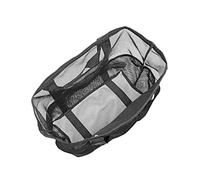 Borsa da Spiaggia Nera in Poliestere, Capiente e Leggera | 8 Tasche, Design Portatile Impugnatura, Uso Viaggio e Outdoor, per Cosmetici e Rossetto