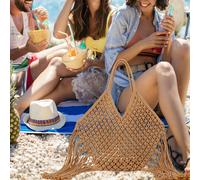 Borsa da spiaggia organizer, borsa a mano dal design retrò alla moda per