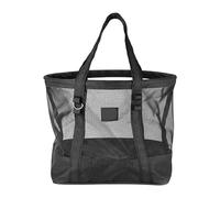 Borsa da spiaggia, Organizer per vacanze leggero, Borse trasparenti da 19,69 pollici con design ad asciugatura rapida, Borsa in tessuto Oxford in rete di nylon, Accessorio da viaggio con funzione sabb