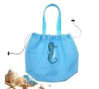 Borsa da Spiaggia per Bambini | Necessaire per Giocattoli in Sabbia con Corda - Borsa con Cordino per Spiaggia - Per Campeggio Estivo, Escursioni, Piscina, Vacanze, Palestra, Viaggi all'Aperto