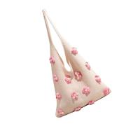 Borsa da spiaggia per ragazze alla moda spaziose borse a tracolla interne borsa casual delicata borse shopper per varie occasioni borsa all'uncinetto, A, One Size