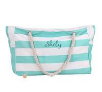 Borsa da spiaggia personalizzata per damigella d'onore, borsa da barca personalizzata per addio al nubilato, regalo per proposta d'onore, Nessuna personalizzazione