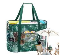 Borsa da spiaggia portatile - Borsa a rete di grande capacità | Borsa da viaggio borsa da spiaggia multifunzionale per spiaggia, shopping, vacanze, verde, Consulte la descripción