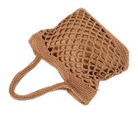 Borsa da spiaggia portatile Filo di cotone Borsa a mano all'uncinetto Borsa a