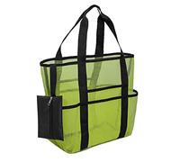 Borsa da spiaggia portatile pieghevole borsa da spiaggia borsa da bagno all'aperto telo da nuoto borsa da bagno, Colore: verde., 37*33*18cm