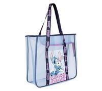 Borsa da spiaggia Premium Stitch Donna e Ragazze Tote Rete - Borsa Mare Grande Trasparente Stitch, Borsa Tote Rete Semitrasparente Leggera e Spaziosa, Borsa da Mare, Piscina Estate