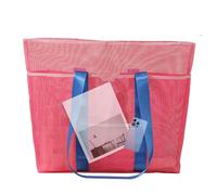 Borsa Da Spiaggia, Sacchetto Portagiocattoli in Rete per Sabbia, Borsa Hobo Pieghevole per Asciugamano, Cappello, Borraccia, Chiavi, Telefono, Crema Solare e Occhiali da Sole