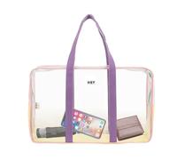 Borsa da spiaggia trasparente | Borsa da piscina di grande capacità con cerniera trasparente - Custodia per biancheria per asciugamani, bottiglie d'acqua, borsa da viaggio per dormitori, palestre, scu
