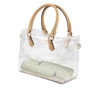 Borsa da spiaggia trasparente - Borsas da spiaggia trasparent in PVC impermeabile con manici, bors trasparentes approvata dallo stadio per l'ingresso agli eventi e l'uso per i controlli di sicurezza |