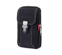 Borsa da sport per telefoni cellulari maschile, borsa per il portafoglio per telefono con sacca per cintura di tela, tasca per telefoni cellulari casuali per la custodia sportiva esterna (Khaki, B)