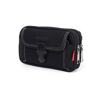 Borsa da sport per telefoni cellulari maschile, borsa per il portafoglio per telefono con sacca per cintura di tela, tasca per telefoni cellulari casuali per la custodia sportiva esterna (Khaki, B)