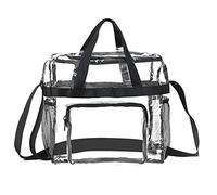 Borsa da stadio - Borse trasparenti da stadio | Borsa di sicurezza per stadio in poliestere | Borsa leggera in vinile trasparente | Borsa da concerto trasparente portatile | Borsa per la spesa