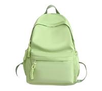 Borsa da stadio da donna, in nylon, for studenti, tinta unita, casual, grande capacità, con cerniera liscia, for attività all'aperto e sport Adatto Agli Studenti(Green)