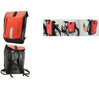 Borsa da tasca per biciclette Fischer rosso/nero realizzato in PVC all'85% e 15% in poliestere impermeabile con STELLE BREATTO