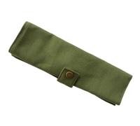 Borsa da tavola in tela portatile Borsa per posate Borse a rullo con bottone ispessito Scatola da viaggio Stoviglie Coltello Forchetta Cucchiaio Sacchetto Verde