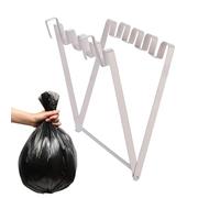 Borsa da tavolo da cucina pieghevole in acciaio inox, porta sacco della spazzatura, contenitore portatile, cestino per rifiuti alimentari, armadietto, bagno, design di montaggio della porta, soluzione