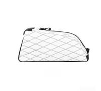 Borsa da telaio in nylon impermeabile con rinforzo su quattro lati per mountain bike e ciclismo su strada con profilo sottile per evitare interferenze alle gambe durante le lunghe distanze (bianco)