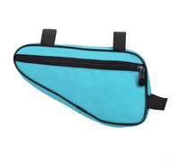 Borsa da telaio triangolare per bicicletta, in nylon, con gancio e supporto a nastro, design leggero ad angolo retto per mountain bike e bici da strada