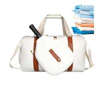 Borsa da tennis da donna, grande capacità, impermeabile, Multicolore | | Borsa a tracolla ergonomica con tasca imbottita per racchetta, scomparto per scarpe per pickleball, squash, badminton