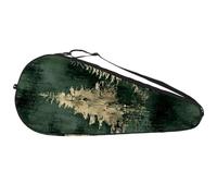 Borsa da tennis leggera per racchette da tennis con toni della foresta verde acquerello verde bosco