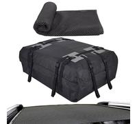 Borsa da tetto impermeabile - porta bagagli da tetto pieghevole da 4,8 m³ in tessuto Oxford 600D | compatibile con veicoli, con o senza galleria, portaoggetti morbido per viaggi e campeggio