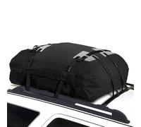 Borsa da tetto impermeabile - Porta bagagli da tetto pieghevole da 4,8 m³ in tessuto Oxford 600D | Contenitore morbido per bagagli da tetto, con o senza galleria, borsa da viaggio robusta