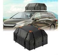 Borsa da tetto pieghevole per auto, per viaggi, campeggio e uso all'aperto, 425 l, impermeabile, compatibile con guide laterali e barre trasversali (tappetino antiscivolo 420D)
