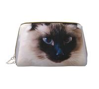 Borsa da toeletta, borsa per il trucco, da toeletta da viaggio portatile con cerniera,Animale domestico da pelliccia Gatto Bali