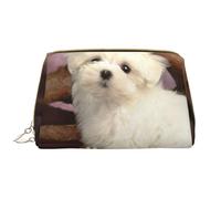 Borsa da toeletta, borsa per il trucco, da toeletta da viaggio portatile con cerniera,Cane carino