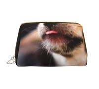 Borsa da toeletta, borsa per il trucco, da toeletta da viaggio portatile con cerniera,Chihuahua Cane Carino