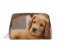 Borsa da toeletta, borsa per il trucco, da toeletta da viaggio portatile con cerniera,Cocker Spaniel Cucciolo Piccoli Spaniel Cani Animali Domestici
