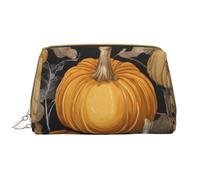 Borsa da toeletta, borsa per il trucco, da toeletta da viaggio portatile con cerniera,Fiocco di neve oro Natale Natale Bianco