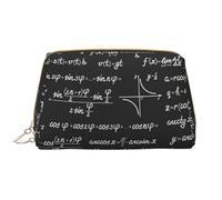 Borsa da toeletta, borsa per il trucco, da toeletta da viaggio portatile con cerniera,Modelli e calcoli matematici