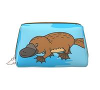 Borsa da toeletta, borsa per il trucco, da toeletta da viaggio portatile con cerniera,Ornitorinco australiano divertente