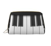 Borsa da toeletta, borsa per il trucco, da toeletta da viaggio portatile con cerniera,Pianoforte disegnato a mano