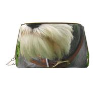 Borsa da toeletta, borsa per il trucco, da toeletta da viaggio portatile con cerniera,Schnauzer nano