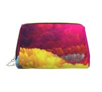 Borsa da toeletta, borsa per il trucco, da toeletta da viaggio portatile con cerniera,Stampa Acquerello Arte Bellissimo Inchiostro