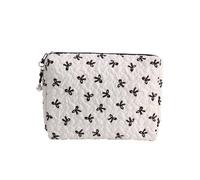 Borsa da toeletta con fiocchi Borsa per il trucco di grande capacità Borsa cosmetica estetica Borsa per la cura della pelle Organizzatori portatili Lavare Borsa da toeletta da viaggio cosmetica di