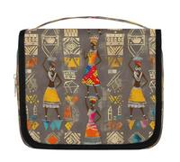 Borsa da toeletta da donna etnica egiziana antica borsa da viaggio borsa da viaggio organizer per accessori trucco impermeabile borsa da doccia borsa di bellezza per donne ragazze bambini regalo,