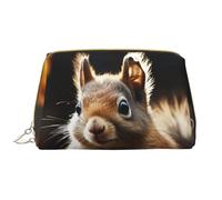 Borsa da toeletta da viaggio con ciambelle allettanti, portatile, impermeabile, per donne e uomini, accessori da viaggio, borsa da bagno per vacanze, Scoiattolo nel bosco, Taglia unica, Beauty case
