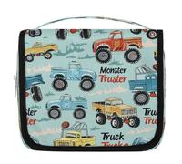 Borsa da toeletta da viaggio da appendere a forma di camion colorata, per cosmetici, accessori per il trucco, organizer impermeabile, borsa da doccia per donne, ragazze, bambini, regalo per auto in