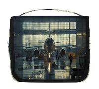Borsa da toeletta da viaggio per aeroplano commerciale per donne, uomini, bambini, ragazzi, ragazze, borsa da bagno da appendere, organizer per cosmetici, Colore, L, Organizer per borse