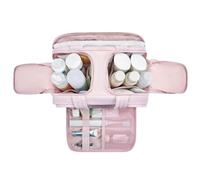 Borsa Da Toeletta Per Donne - 1x 26.5x18x21 Cm Grande Sacchetto Da Toeletta Di Apertura Largo |, Kit Toile-topi Impermeabile Portatile, Custodia Per Il Bagno, Organizzatore Cosmetico Per Viaggi, Camp