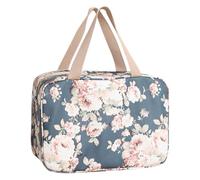 Borsa da toilette a grandezza naturale da donna grande borsa cosmetica da viaggio borsa organizer per articoli da toeletta accessori Zippe Tote Bags per le donne, B, Taglia unica