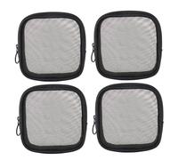 Borsa da toilette a maglie da 4 pcs da 4, 5x1 pollici portatili portatili per carretta per cerniera in maglietta traspirante per carretta per carreggiata per borsetta