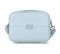 Borsa da toilette adattabile Pepe Jeans Accent con tracolla blu 29x21x15 cm ABS rigido 9,14 l 0,84 kg