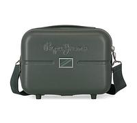 Borsa da toilette adattabile Pepe Jeans Accent con tracolla verde 29x21x15 cm ABS rigido 9,14 l 0,84 kg