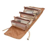 Borsa da toilette arrotolata - 53 x 22 x 5 cm Organizzatore cosmetico pieghevole | Borsa da toilette da viaggio | Organizzatore per il trucco da viaggio, custodia per WC per il backup dello spazio