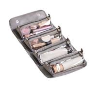 Borsa Da Toilette Arrotolati-Borsa Da Toeletta Da Viaggio In Poliestere Eco-poliestere Di Grande Capacità | Per Cosmetica Per Trucco 4 In 1 Organizzatore Di Stoccaggio Per Trucco Con 4 Porti Rim