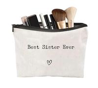 Borsa da toilette Borsa da viaggio - Migliore sorella sempre organizzatore igienico sorella, divertente compleanno di Natale | Trucco organizzatore di viaggio borsa cosmetica per sorelle, Migliore